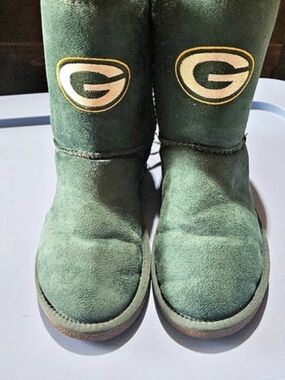 Women's Green Bay Packers Cuce Low Team Ribbon Boots Sz 7